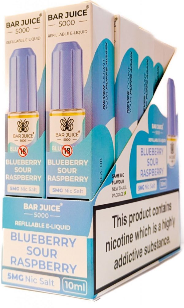 [BOX OF 10] BLUEBERRY SOUR RASPBERRY 5MG