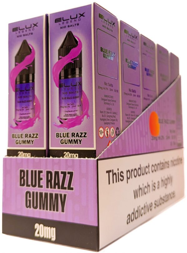 [BOX OF 10] BLUE RAZZ GUMMY 20mg