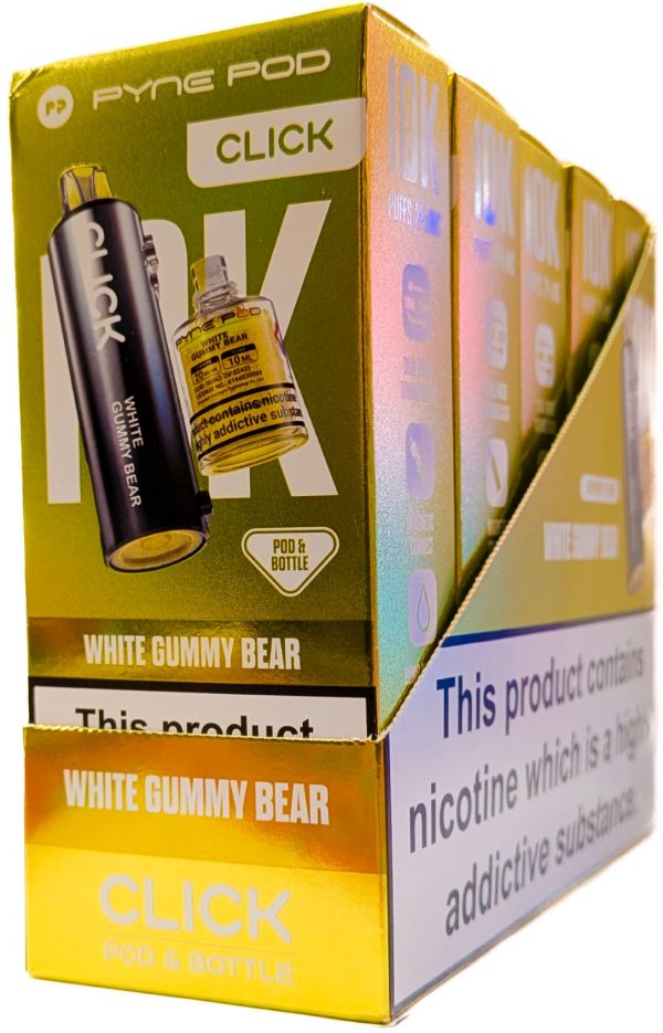 WHITE GUMMY BEAR [BOX OF 5]