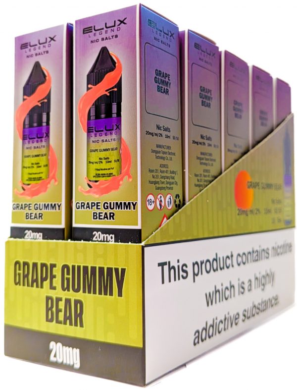 [BOX OF 10] *NEW* GRAPE GUMMY BEAR 20mg