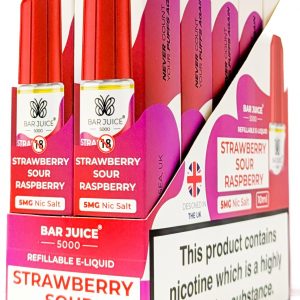 *NEW* [BOX OF 10] STRAWBERRY SOUR RASPBERRY 5MG