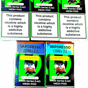 XROS Series COREX 2.0 0.4 ohm pods - 4 per pack  X 5 packs