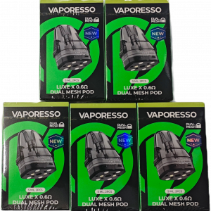 *NEW*Luxe X DUAL MESH POD 0.6ohms  -5mls X 5 PACKS [OF 2]