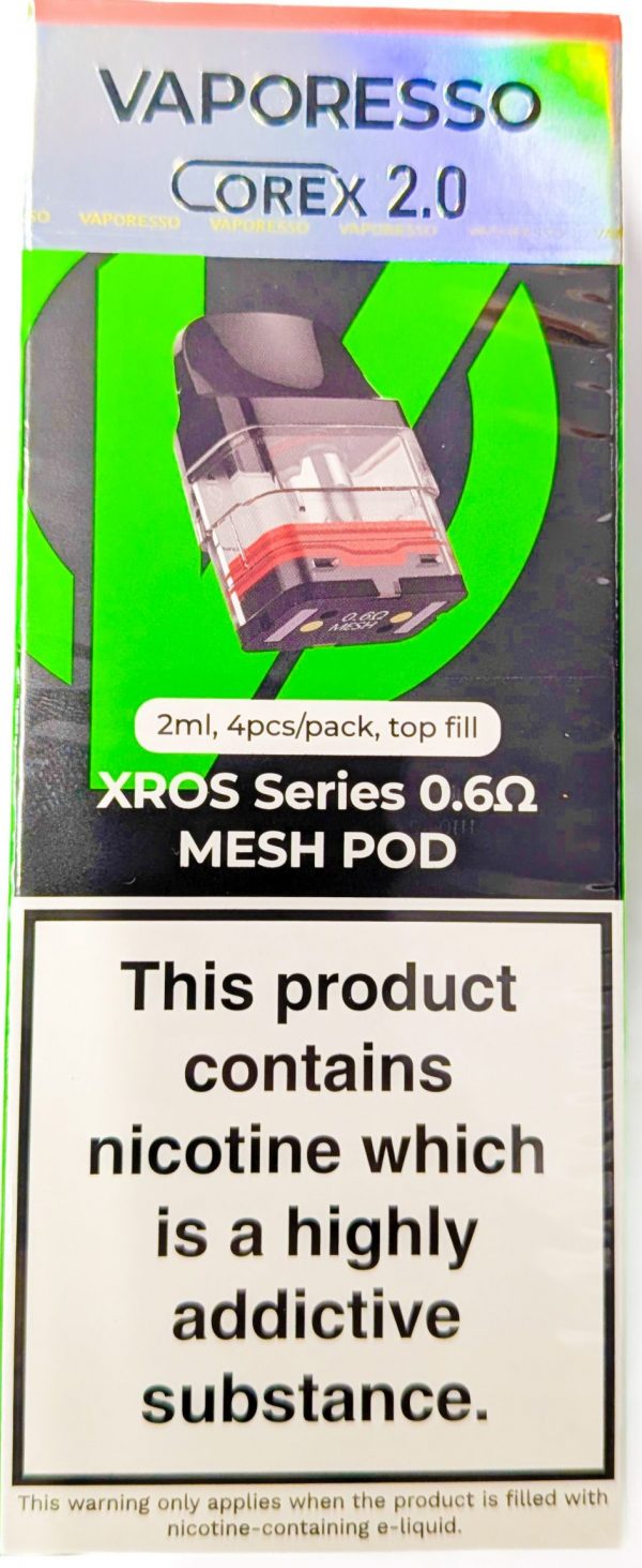 XROS Series COREX 2.0 0.6 ohm pods - 4 per pack