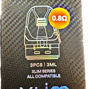 XLIM SIDE-FILL pods 0.8 ohm 3mls (pack of 3)