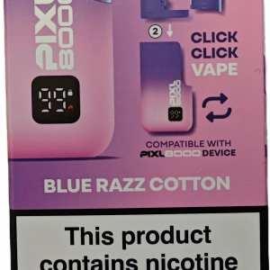 *NEW* BLUE RAZZ COTTON *8,000 PUFFS*